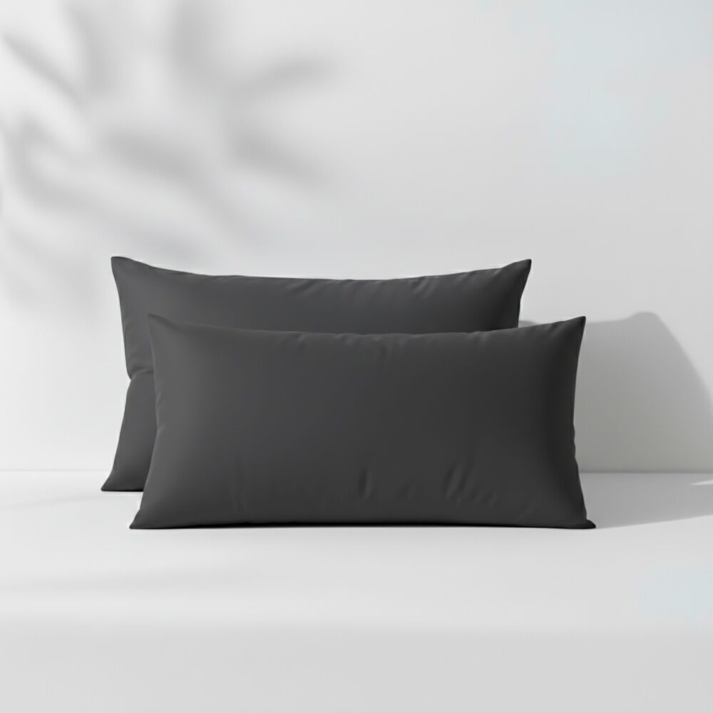 Renee Taylor 400TC Egyptian Cotton Sheet Set W/ Pillowcases Charcoal Magnet Split King