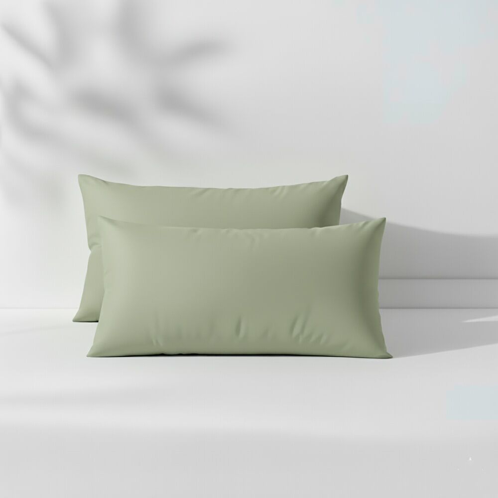 Renee Taylor 400TC Egyptian Cotton Sheet Set W/ Pillowcases Basil Green Single