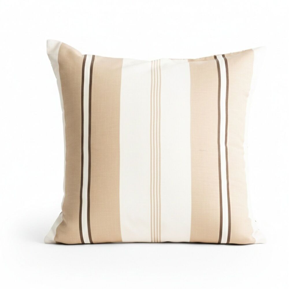 2PK Renee Taylor Textured Cotton Reversible European Pillowcase Stephine Stripe