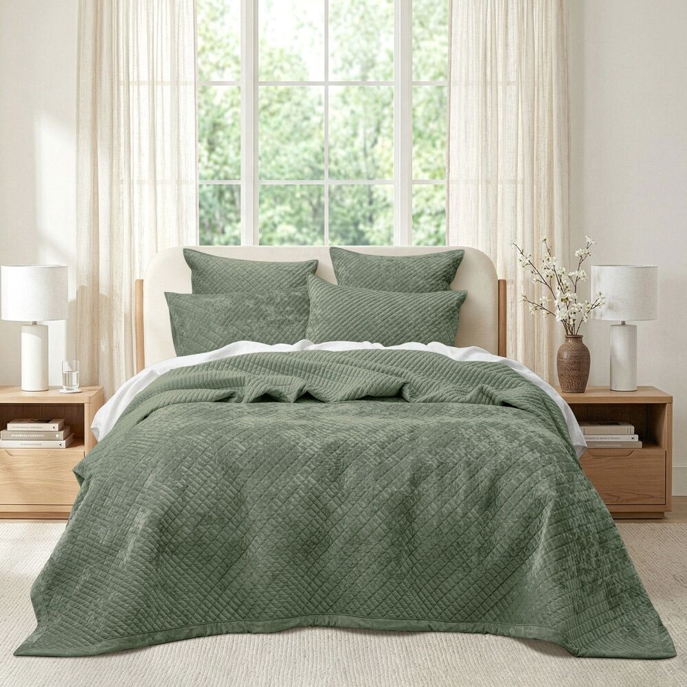 Renee Taylor Archie Cross Stitch Velvet European Pillowcase Cotton Military