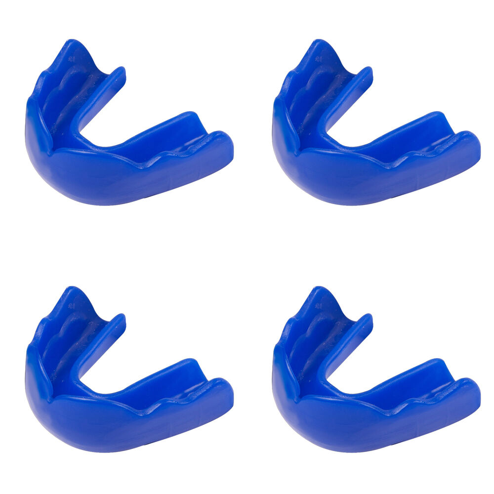 4PK Signature iPROTECT Type 1 Anaconda Mouthguard Sports Gear Blue Adult