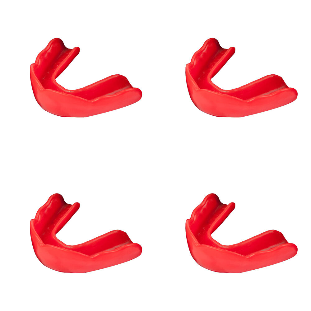 4PK Signature iPROTECT Type 1 Anaconda Mouthguard Kids Sports Gear Red 5-10y