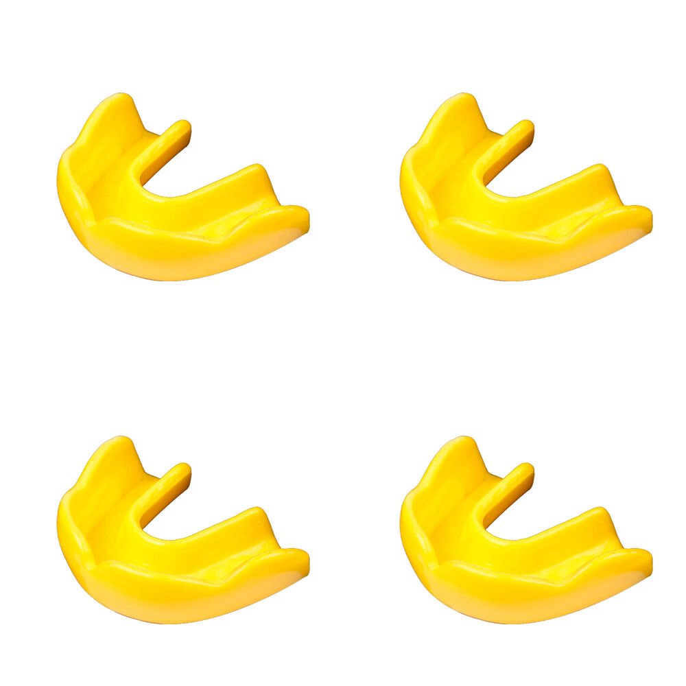 4PK Signature iPROTECT Type 2 Mamba Mouthguard Sports Gear Yellow Adult