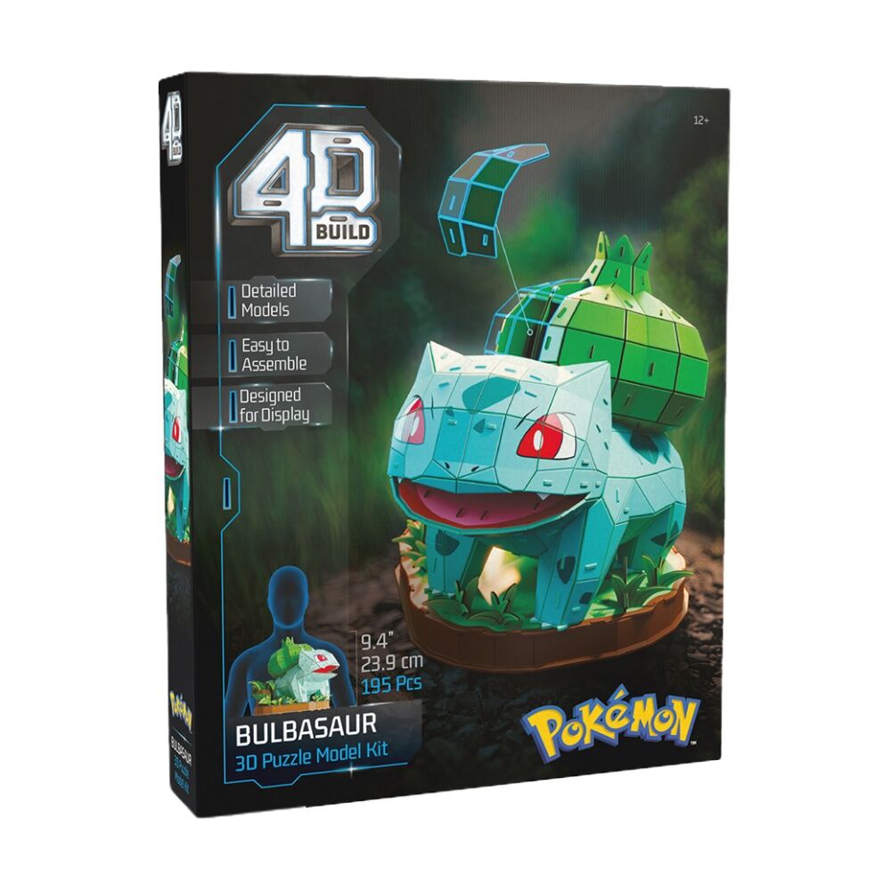 4D Build Pok mon Model Building Puzzle Kit 12y+ 23.5.x29x23.9cm Bulbasaur