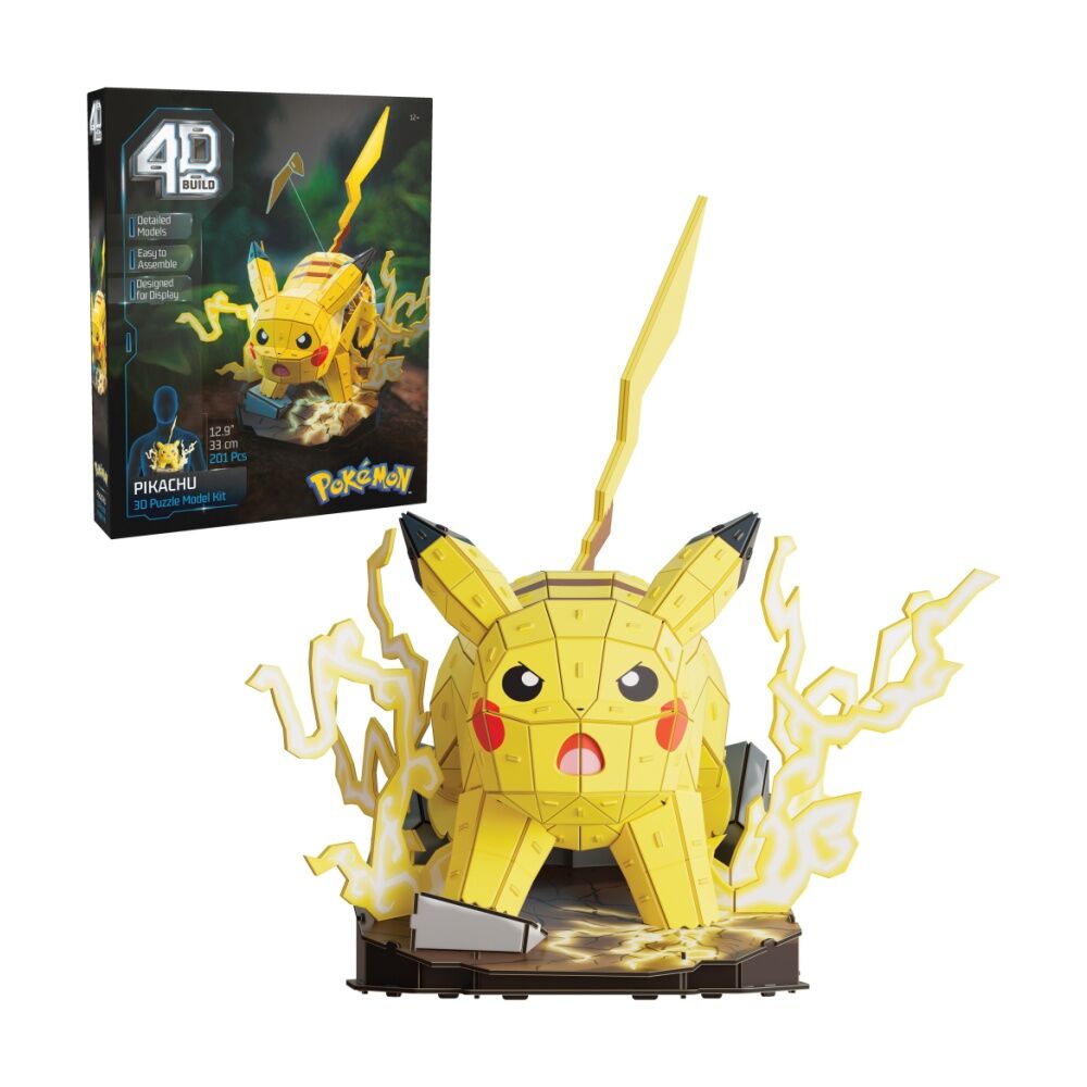 4D Build Pok mon Model Building Puzzle Kits Pikachu & Bulbasaur 12y+
