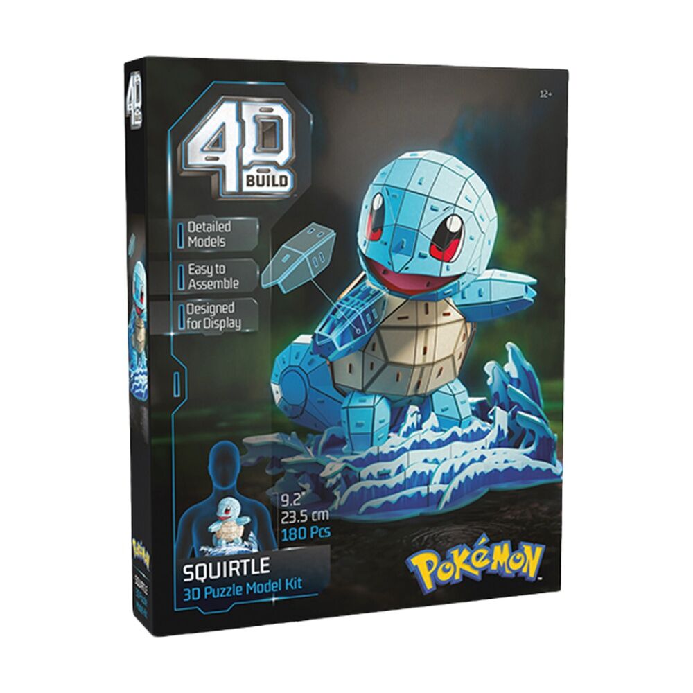 4D Build Pok mon Model Building Puzzle Kit 12y+ 23.7x25.6x23.5cm Squirtle