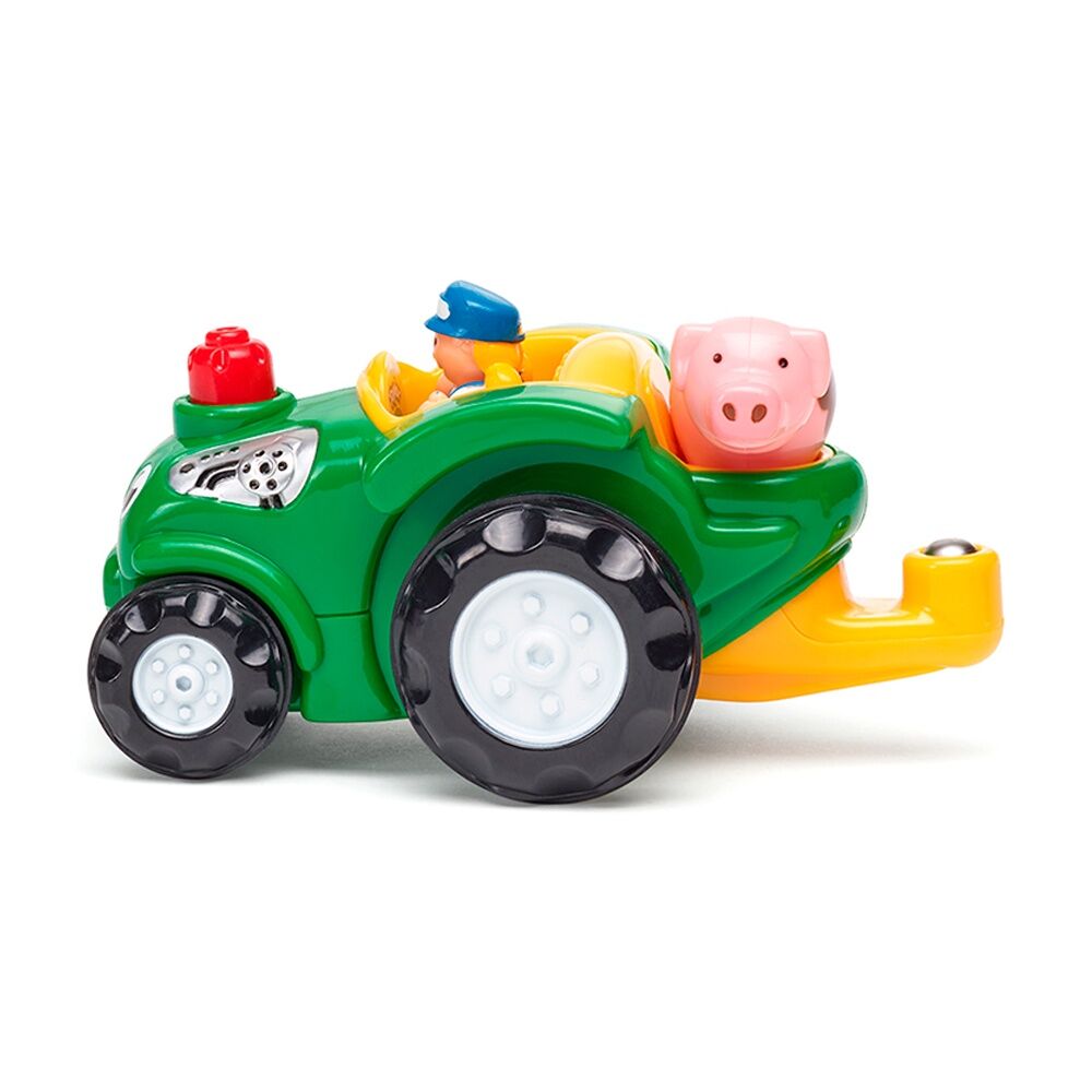 Wow Toys Taylor's Tractor Ride Push-Go Farm Toy Toddler 1-5y