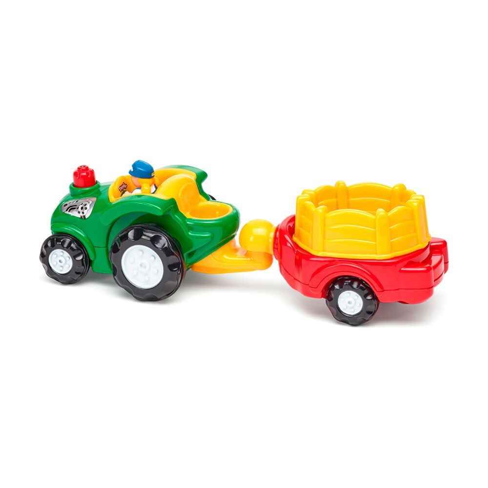 Wow Toys Taylor's Tractor Ride Push-Go Farm Toy Toddler 1-5y