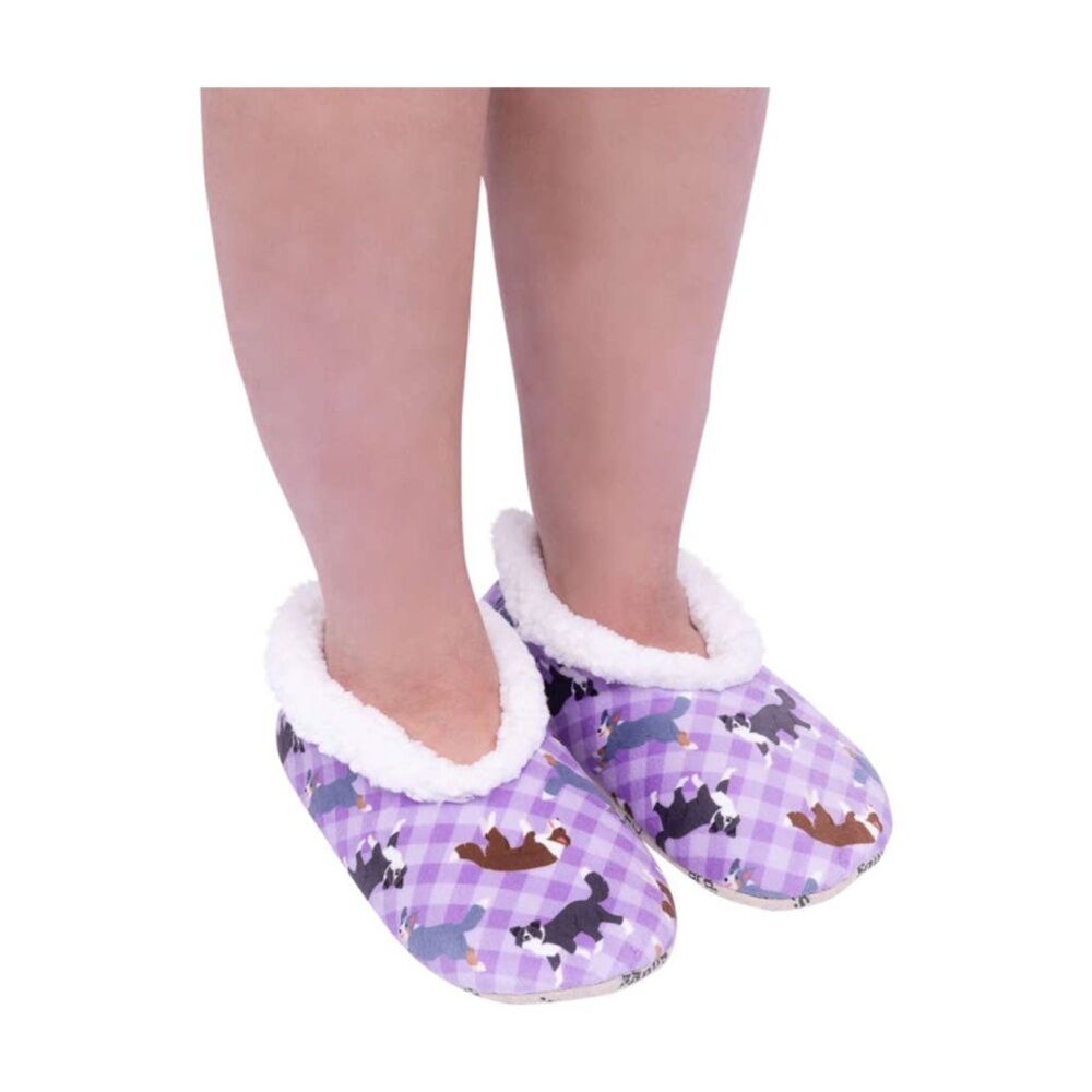 SnuggUps Women's Printed Pets Plush Slippers Border Collie Medium EU38-39
