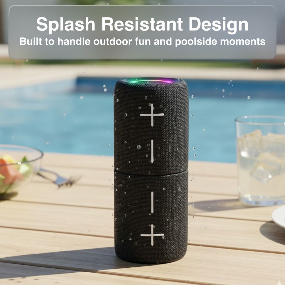 Laser Magnetic Bluetooth Pill Speaker 5W True Wireless Stereo Black