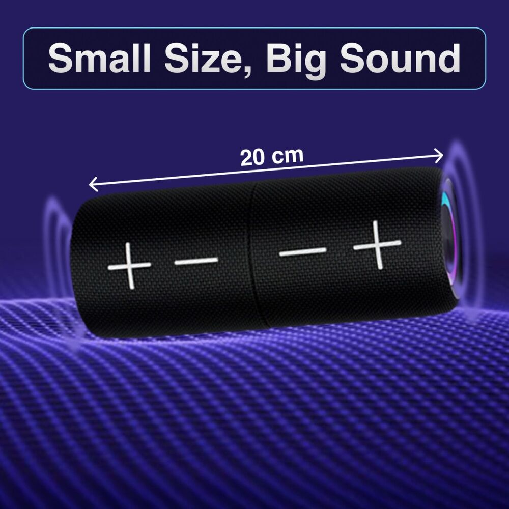 Laser Magnetic Bluetooth Pill Speaker 5W True Wireless Stereo Black