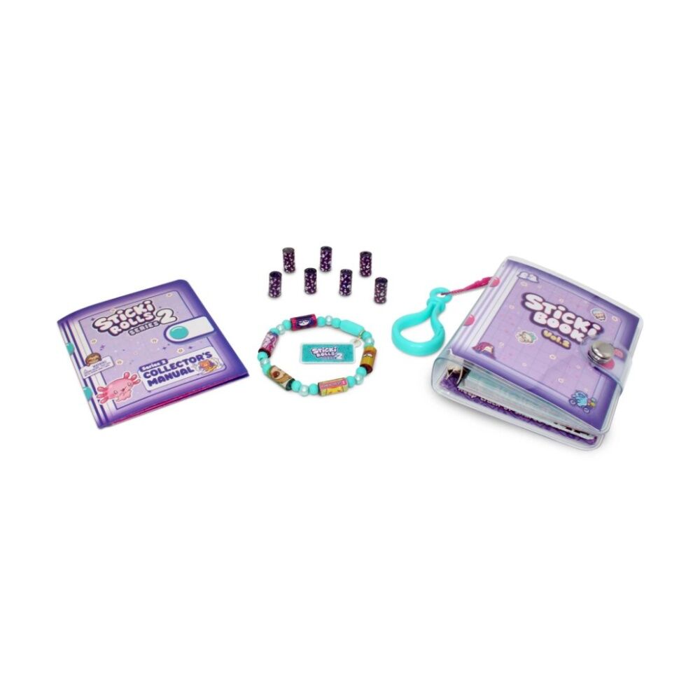 Sticki Rolls Book & Bracelet Pack S2 Sticker Collection Organiser