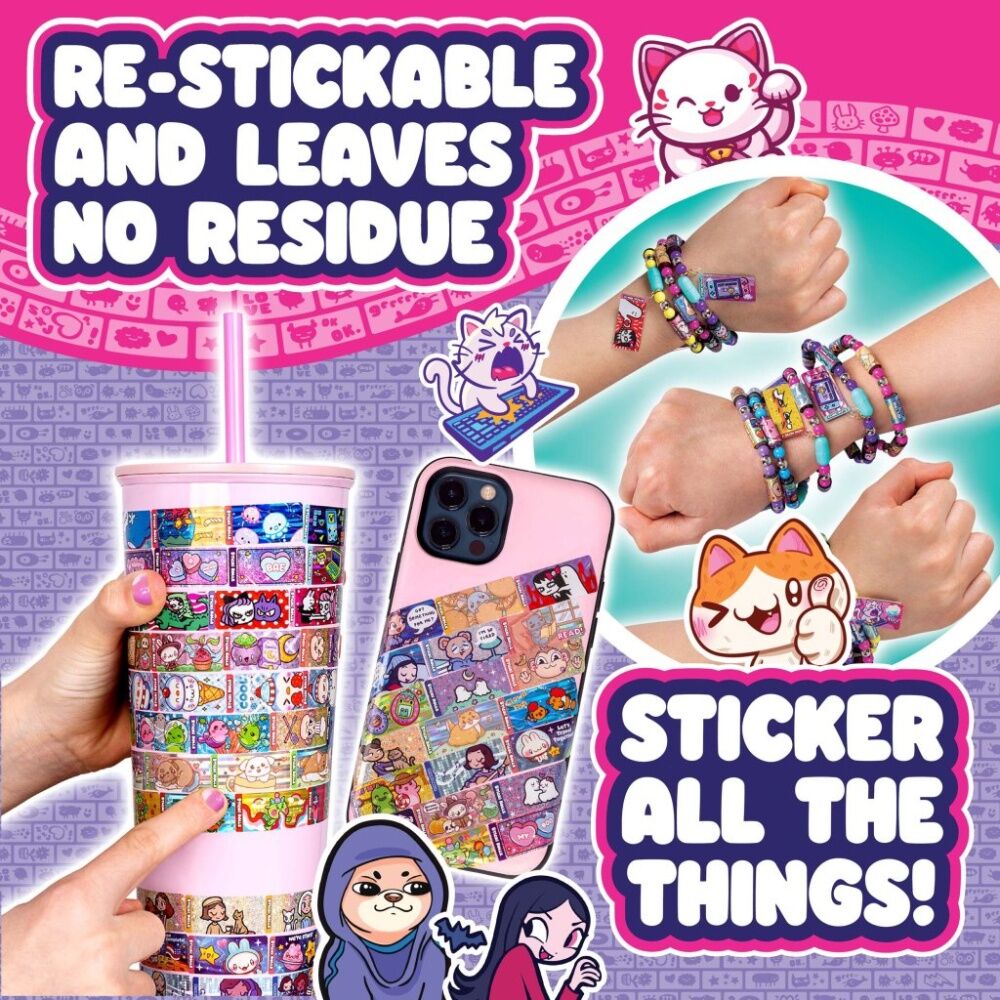 Sticki Rolls Book & Bracelet Pack S2 Sticker Collection Organiser