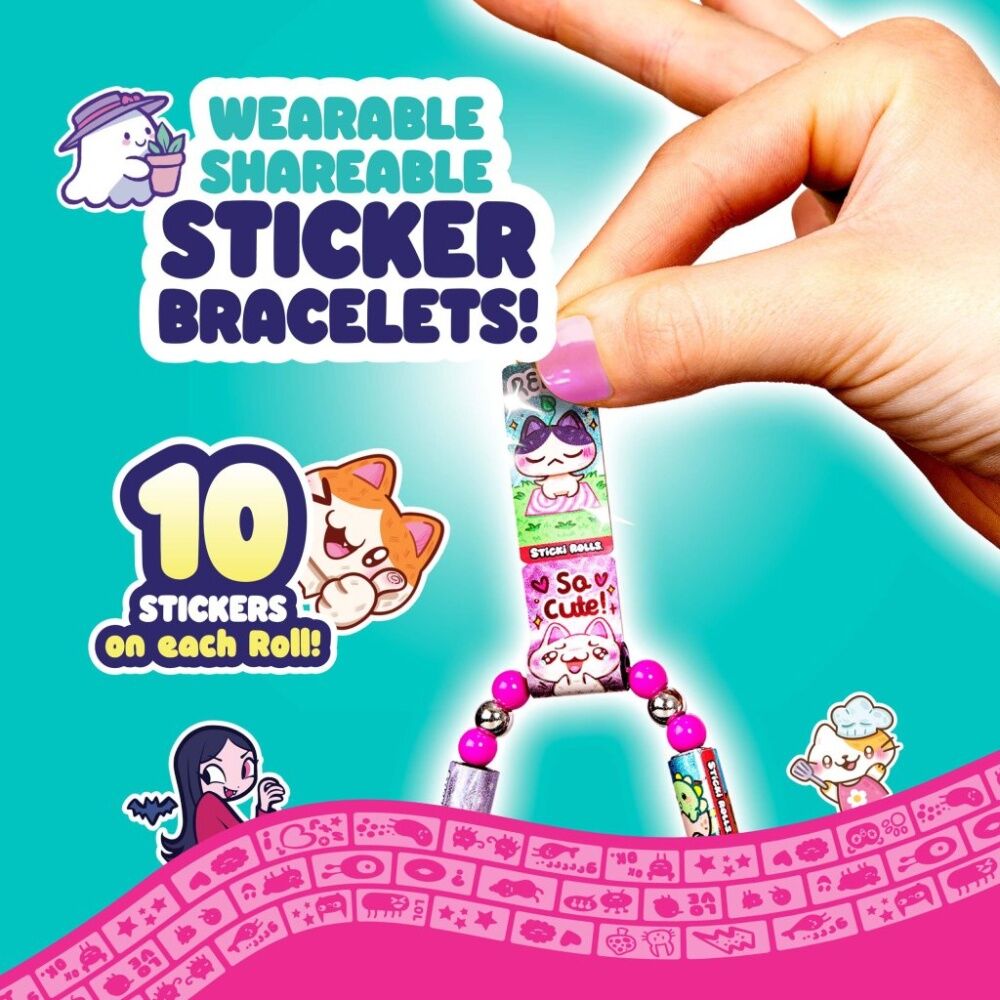 Sticki Rolls Book & Bracelet Pack S2 Sticker Collection Organiser