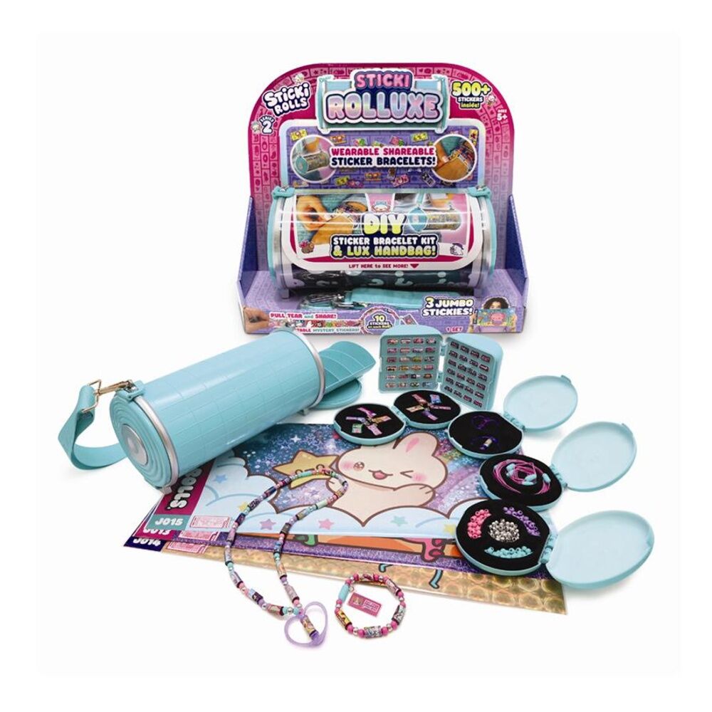 Sticki Rolls Rolluxe Studio Glam Storage Bag With Jumbo Stickers