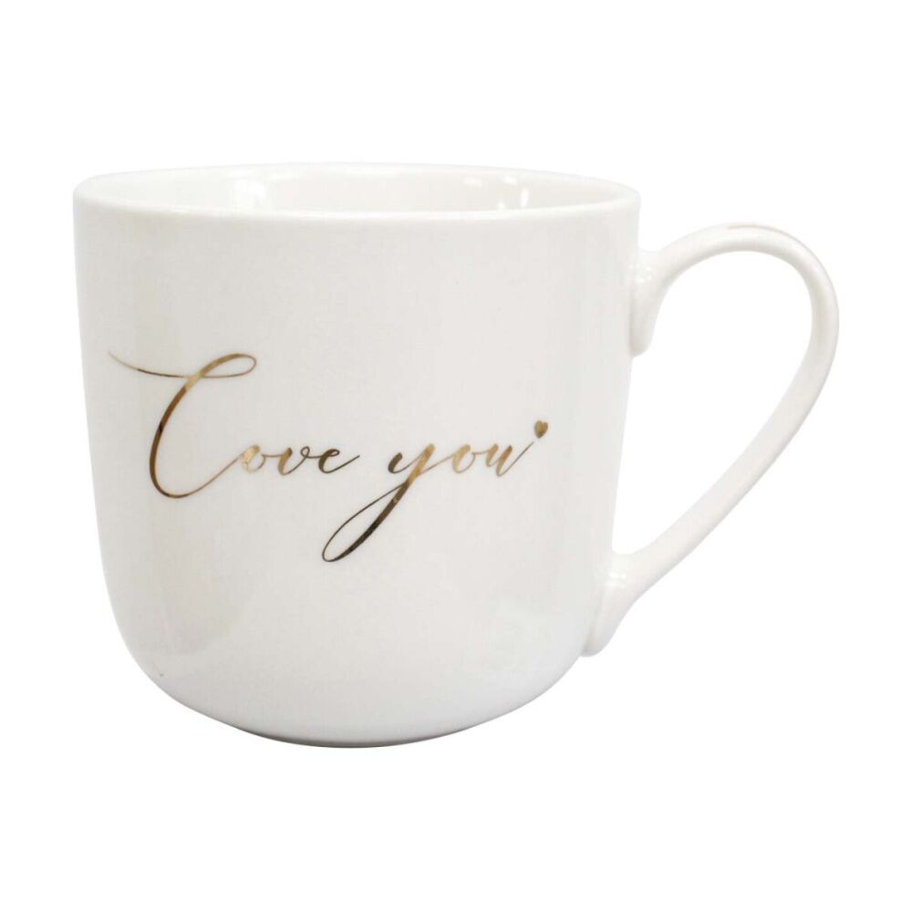 4x 2pc LVD Love You Gift Matching Ceramic Mug & Notebook Set Green/White