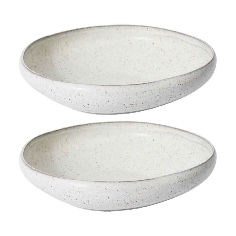 2PK E Style Ceramic Talula Bowl Serveware Tableware Beige 28x27x7cm