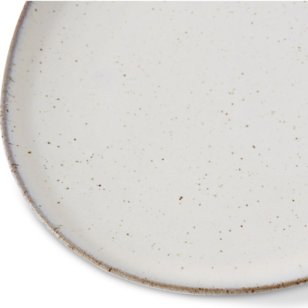 4PK E Style Talula Plate Ceramic Serveware Tableware Beige 22x21x3cm