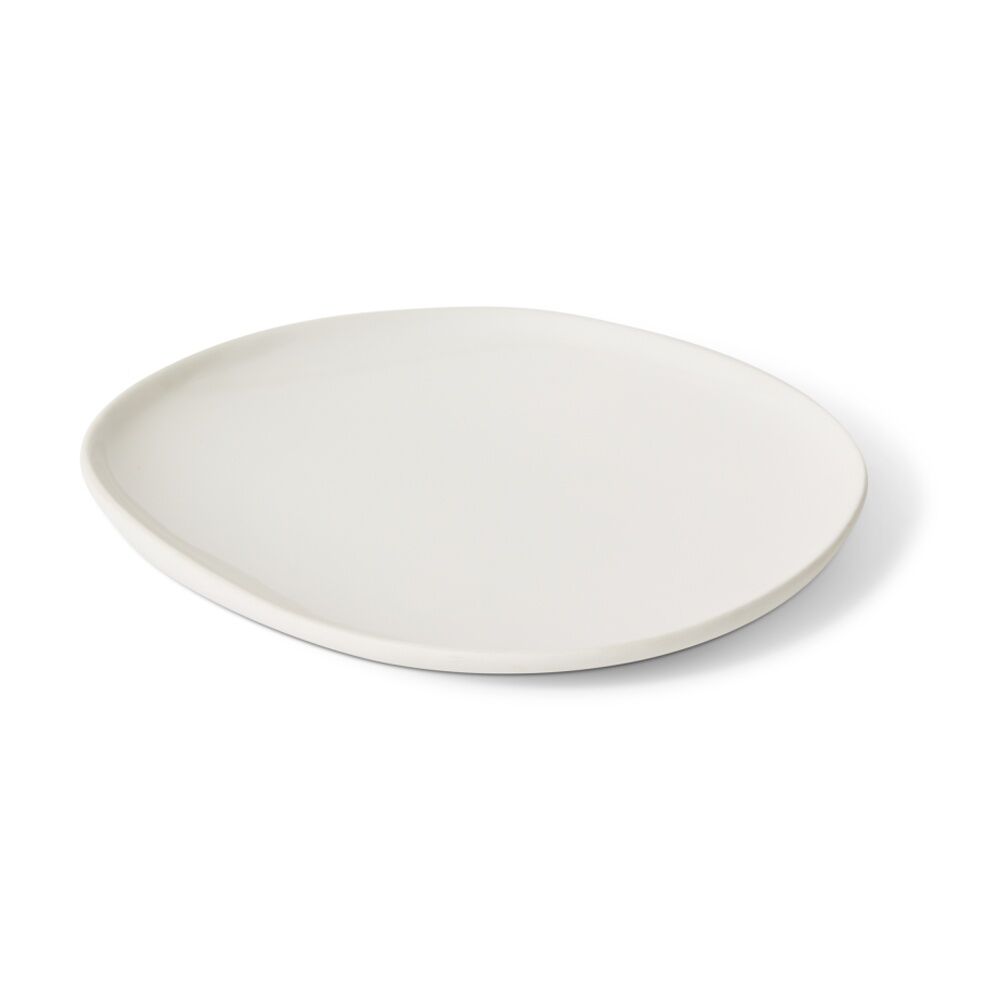 4PK E Style Nakano Plate II Ceramic Stylish Serveware Tableware White 21x21x3cm