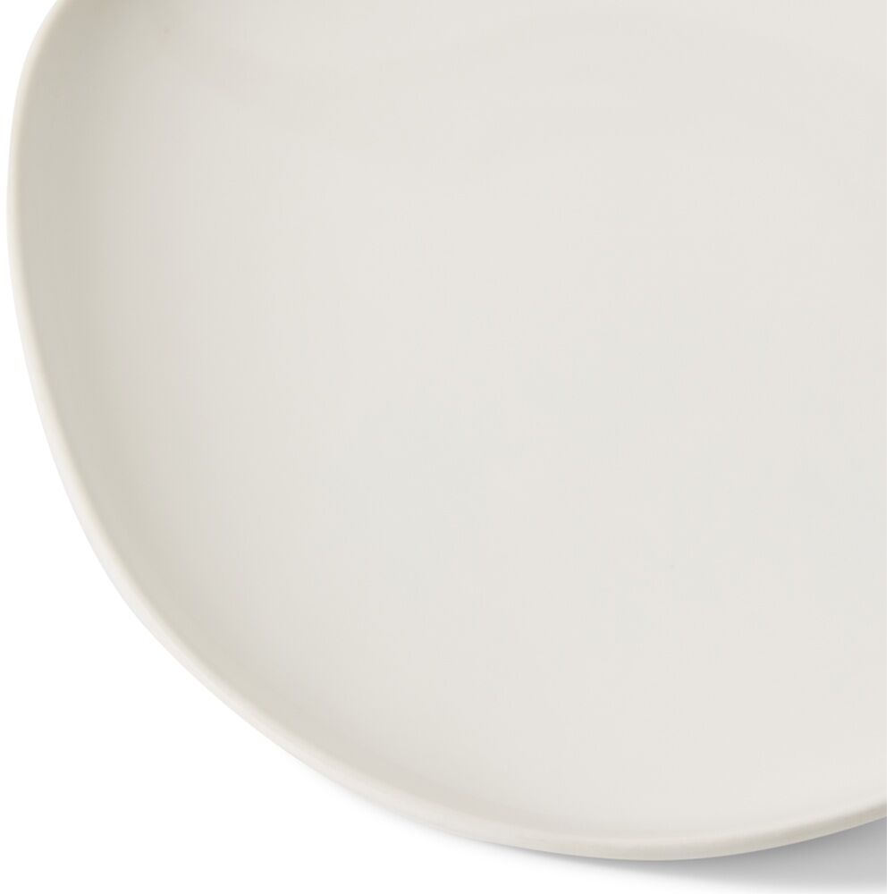 4PK E Style Nakano Plate II Ceramic Stylish Serveware Tableware White 21x21x3cm