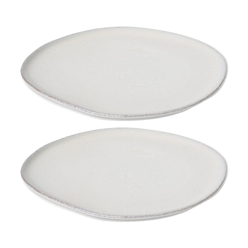 2PK E Style Talula Plate Ceramic Serveware Tableware Beige 27x27x3cm