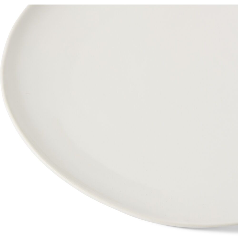 2PK E Style Nakano Plate II Ceramic Stylish Serveware Tableware White 27x26x3cm