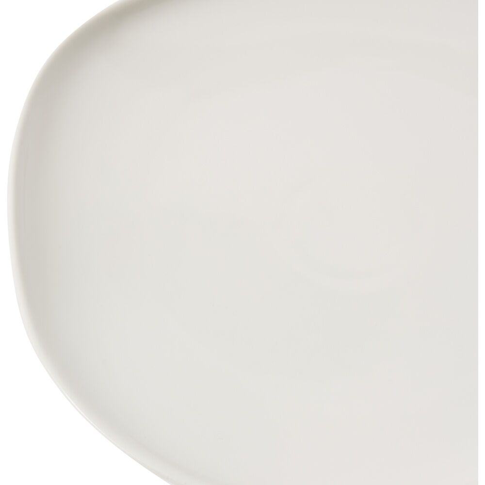 2PK E Style Nakano Plate II Ceramic Stylish Serveware Tableware White 34x33x4cm