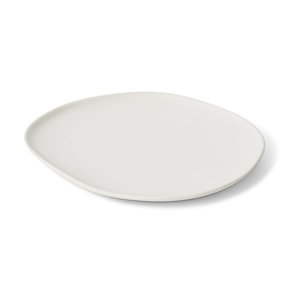 2PK E Style Nakano Plate II Ceramic Stylish Serveware Tableware White 34x33x4cm