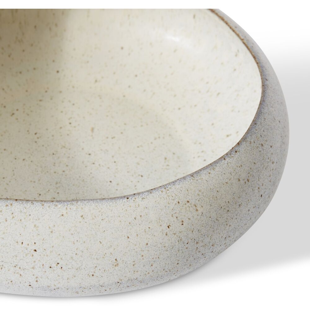 2PK E Style Talula Shoreline Bowl Ceramic Table Serveware Beige 22x21x7cm