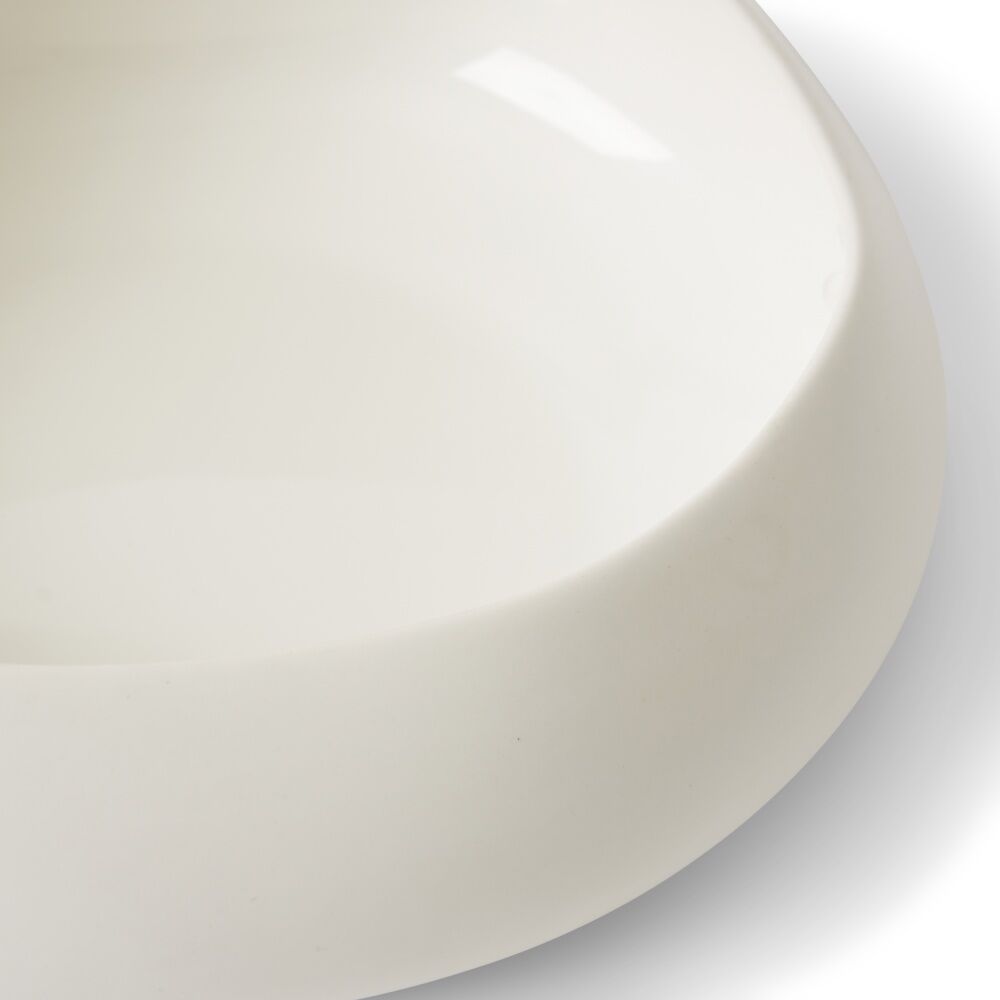 2PK E Style Nakano Shoreline Bowl Ceramic Contemporary Serveware White 22x21x7cm