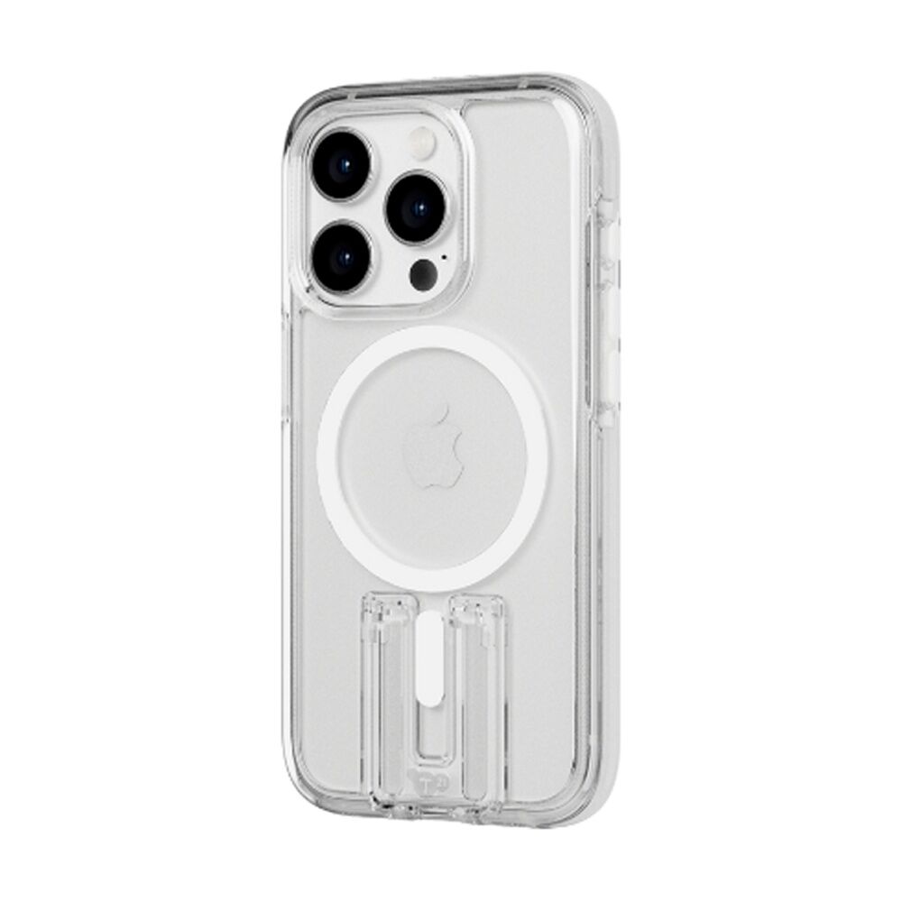 Tech21 EvoCrystal Kick w/MagSafe - iPhone 15 Pro Flexshock Impact Material White