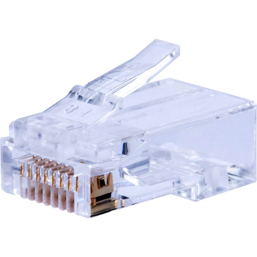 50pc T3 UTP RJ45 Cat6 Solid Snap Plug 1.00mm To 1.05mm Network Connectors