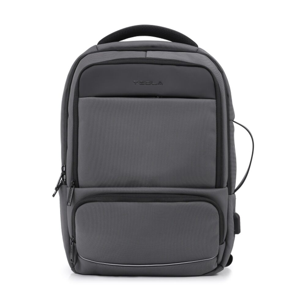 Tesla Apolo Backpack With External USB Charging Port Charcoal 43x30x16cm