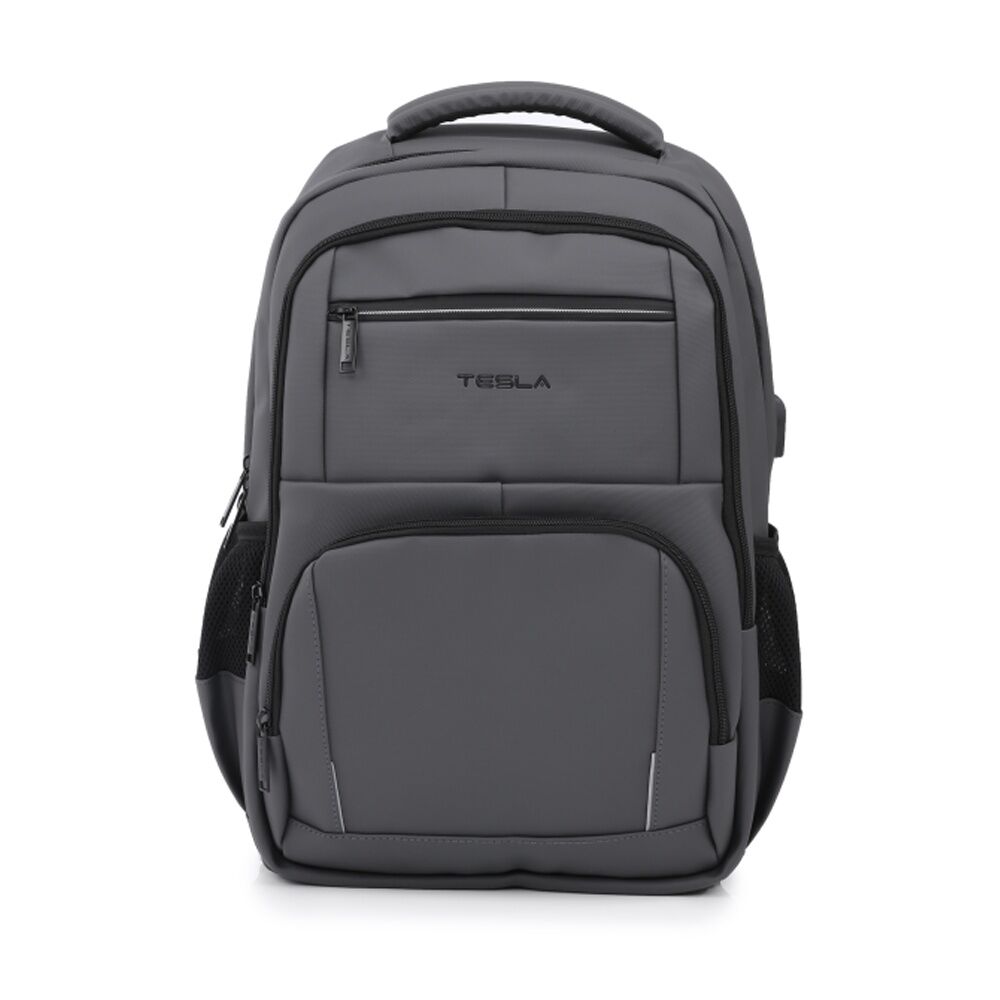 Tesla Altair Backpack W/ USB Charging Port & Laptop Compartment Grey 48x33x16cm