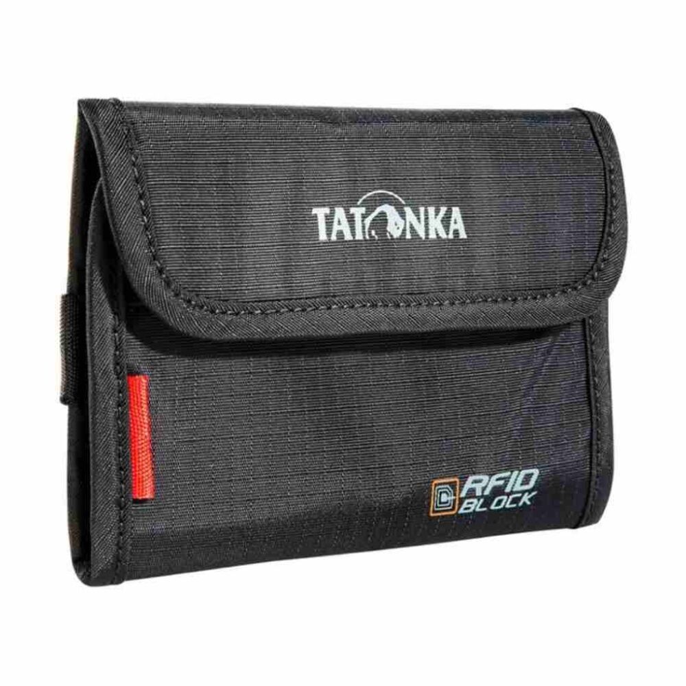 Tatonka Money Box Black 13x9.5x1cm W/ RFID Block Credit Card & Coin Compartments