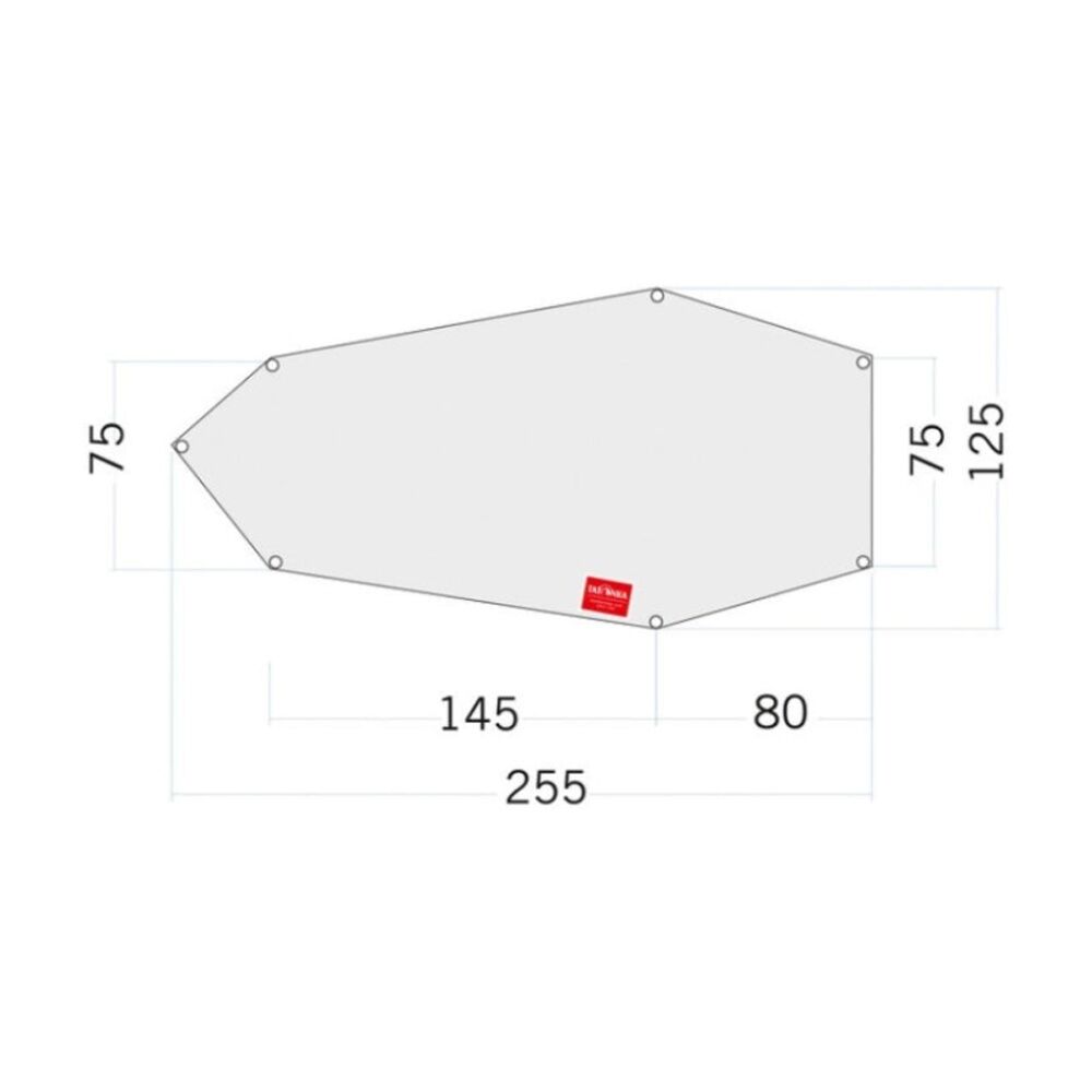 Tatonka Floor Sheet PE Koli Robust Reinforced PE-Foil Tent Tarp 255x75x125cm