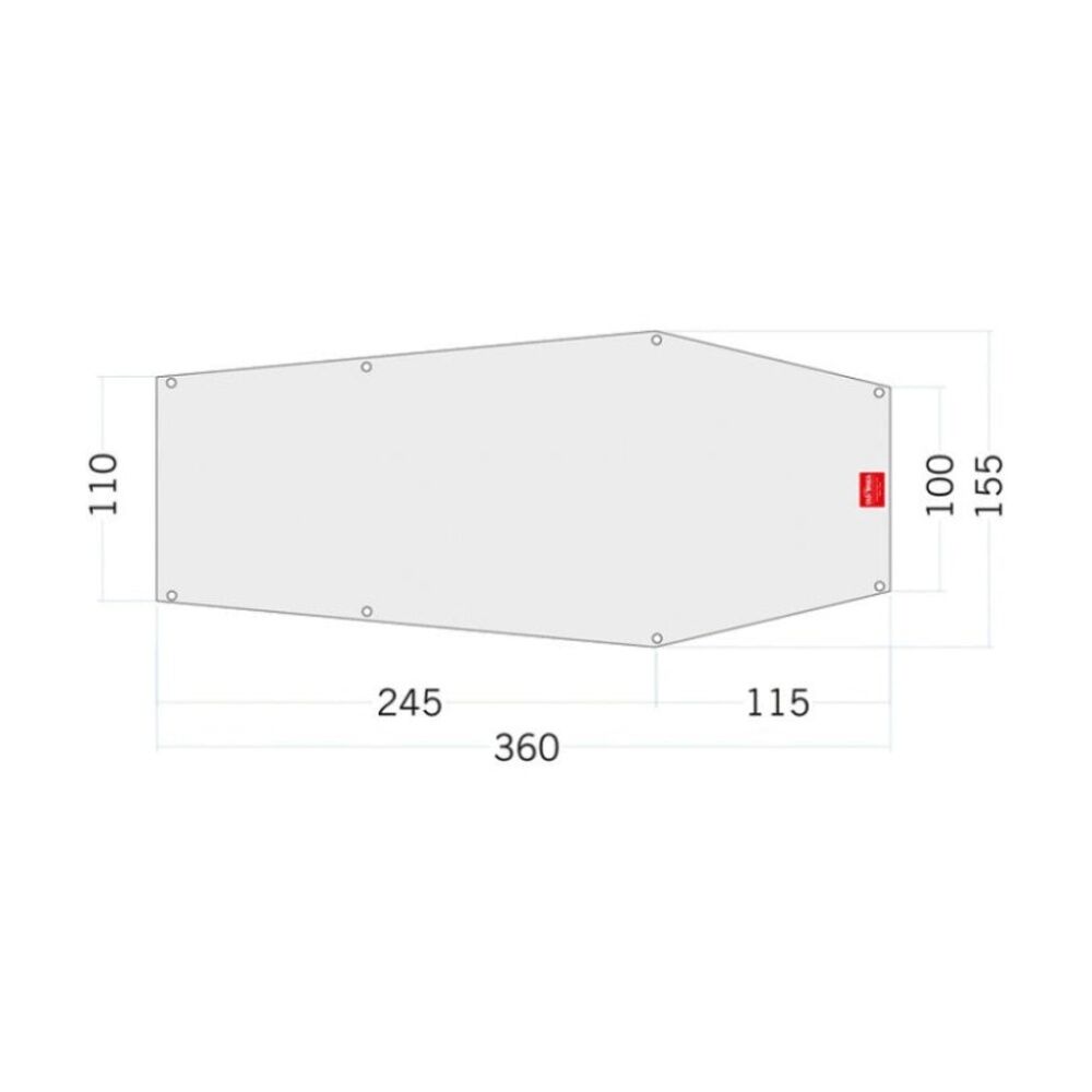 Tatonka Floor Sheet PE Narvik 2 Reinforced PE-Foil Tent Tarp 360x100x155cm