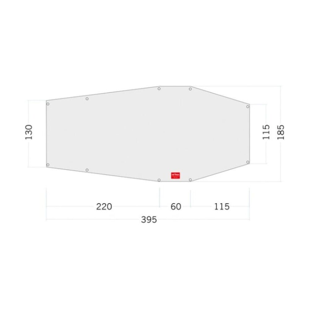 Tatonka Floor Sheet PE Groenland 3 Reinforced PE-Foil Tent Tarp 395x11x185cm