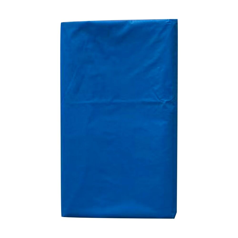 6x Partyware Plastic Table Runner Cover Tableware 1370x2740mm Blue