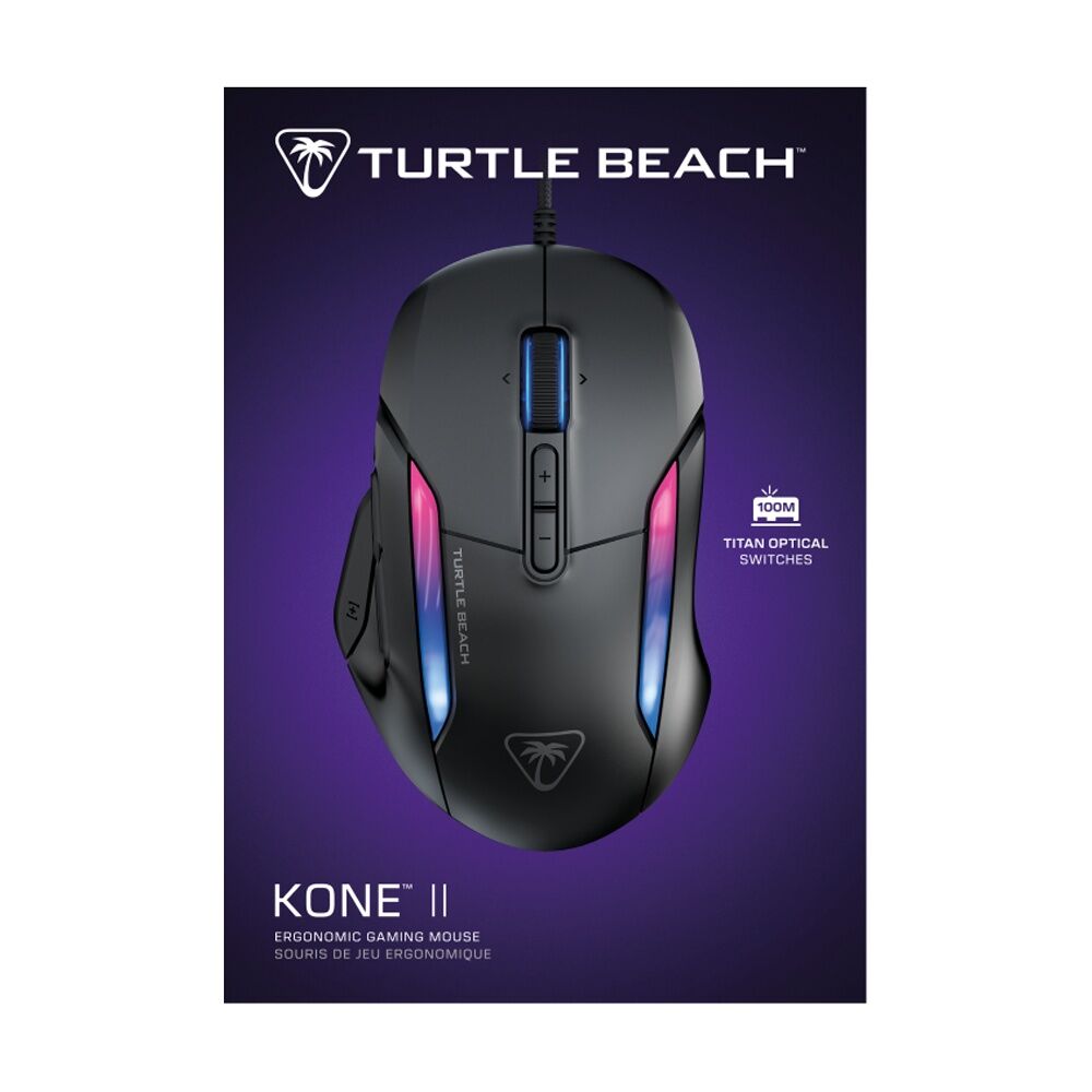 Turtle Beach Kone II Wired Ergonomic RGB Illumination Gaming Mouse Black