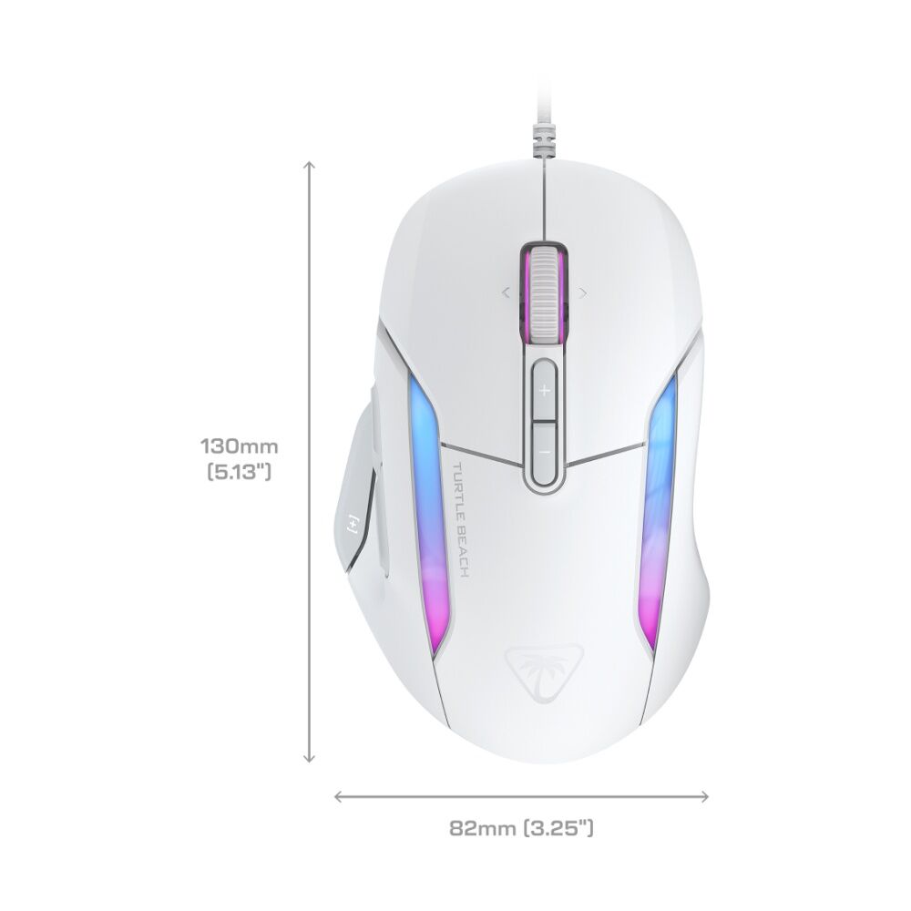 Turtle Beach Kone II Wired RGB Ergonomic Mechanical Gaming Mouse White