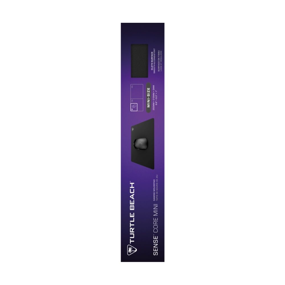 2PK Turtle Beach Sense Core Micro-weave Cloth Gaming Mousepad Mini Black