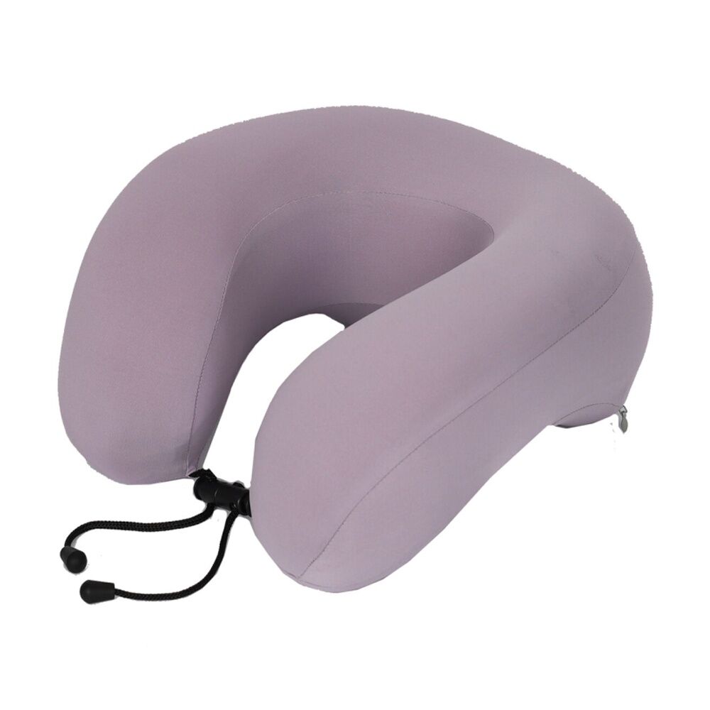 2PK Tosca Memory Foam Neck Cush Travel Support Pillow Lavender