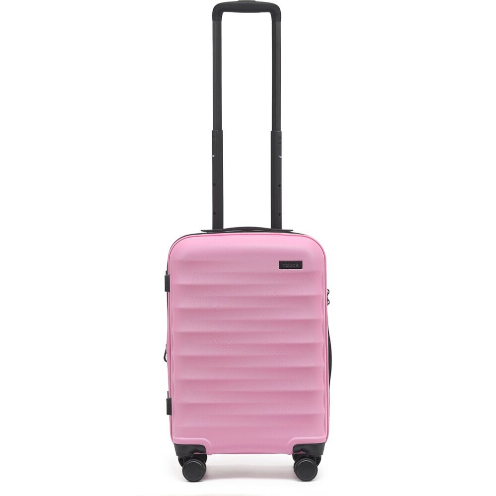 Tosca Individual Onboard Case Hard Shell Spinner Wheels Lock Pink 20in