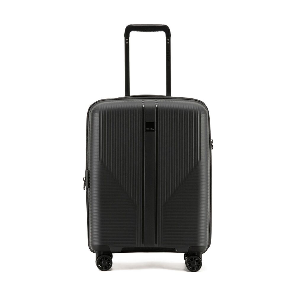 Tosca F-Lite Suitcase Hard Shell Lightweight Travel Luggage Black Small 54cm