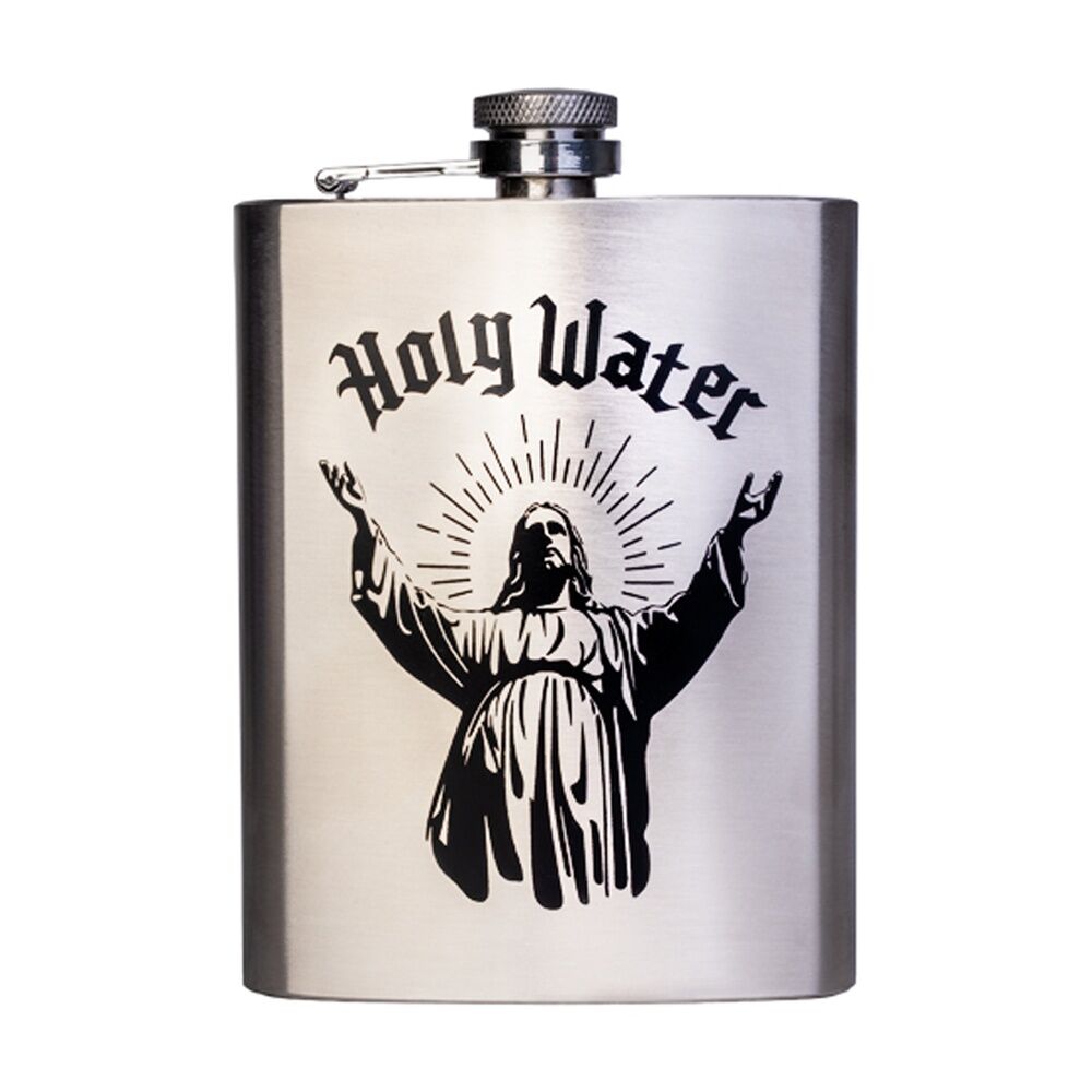 2PK MDI Drink Flask Holy Water Portable Container Stainless Steel