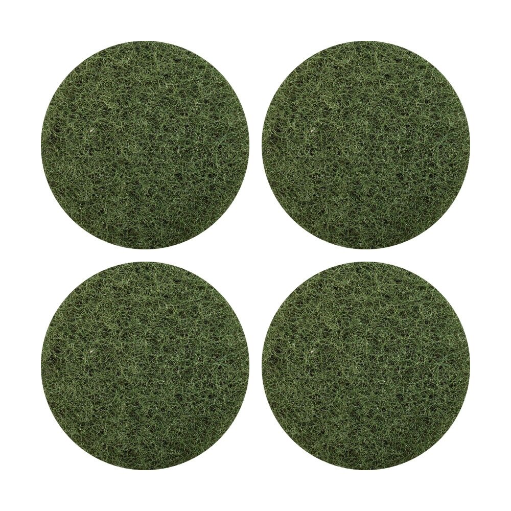 4PK Glomesh Regular Speed Scrubbing Heavy Duty Machine Floor Pad Green 350mm