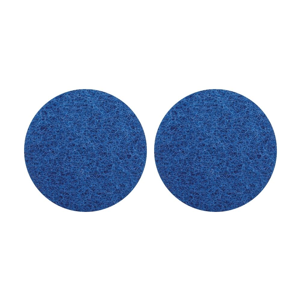 2PK Glomesh Regular Speed Cleaning Light Scrubbing Machine Floor Pad Blue 400mm