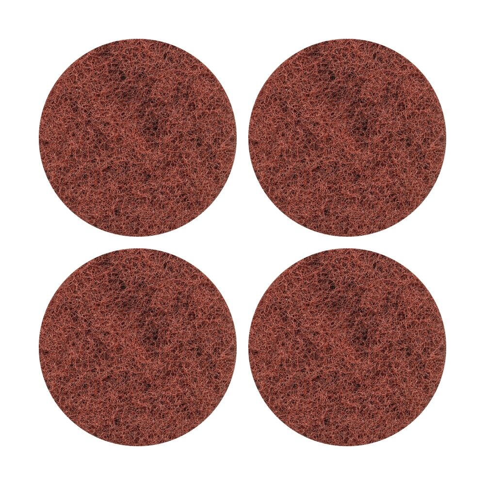 4PK Glomesh Regular Speed Dry Stripping Machine Floor Pad Brown 400mm