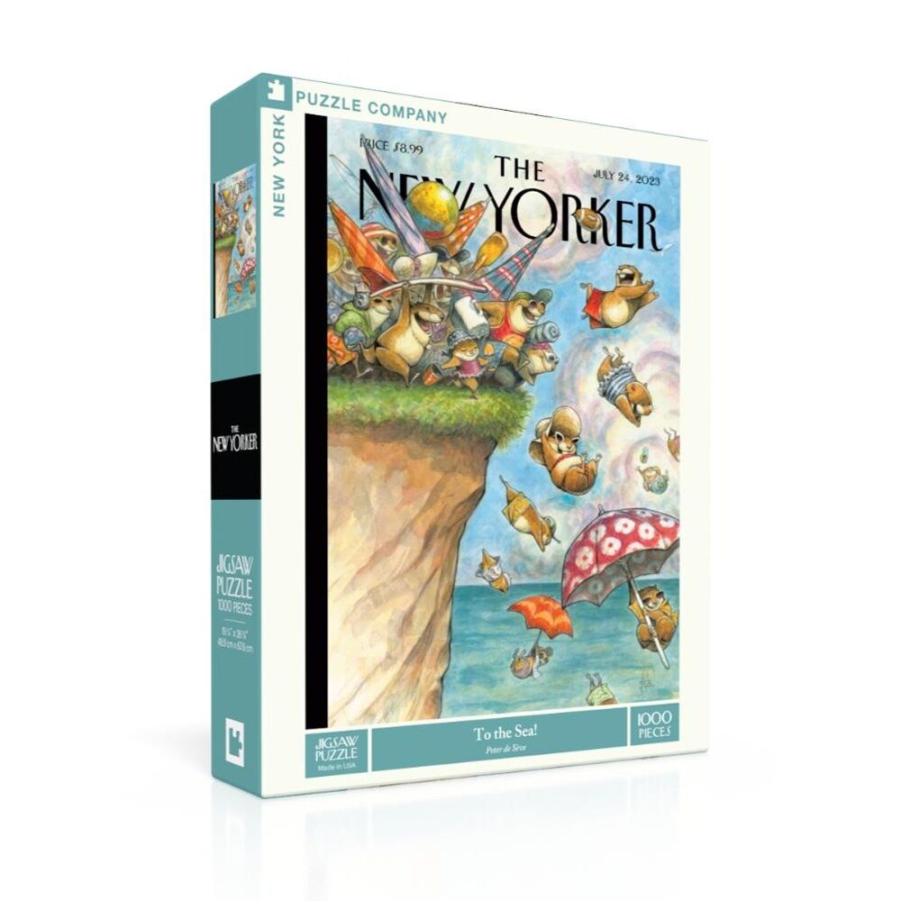 1000pc New York Puzzle Company To The Sea Colourful Coastal Scene Jigsaw